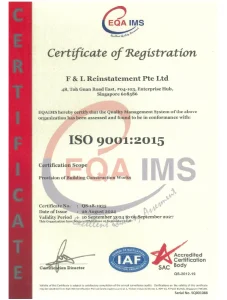 ISO 9001 2015 Quality Management System certification logo